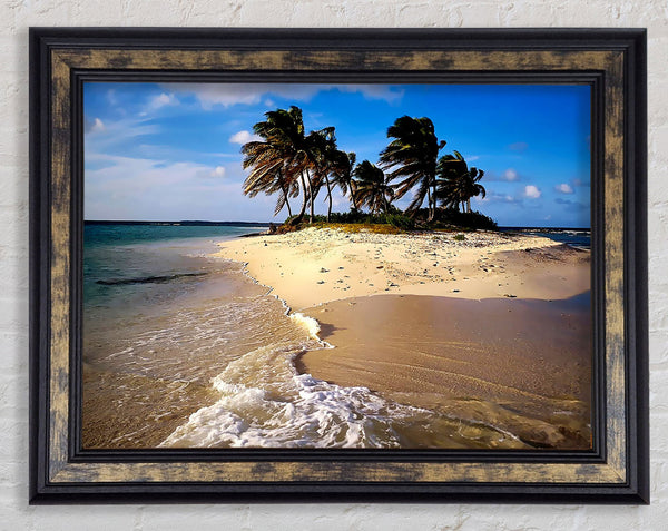 Palmtree Island Framed Print