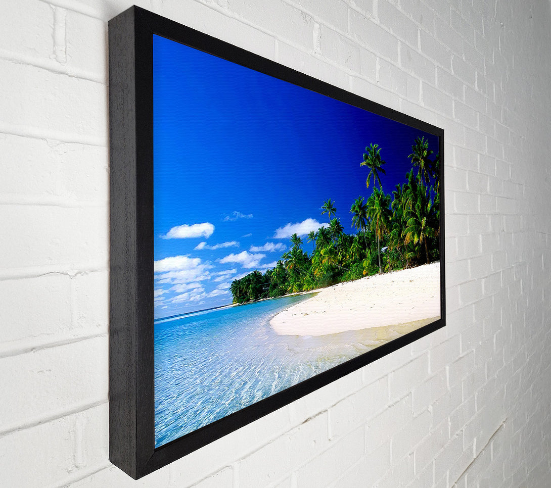  A Canvas Print of Paradise Island Getaway Canvas Print
