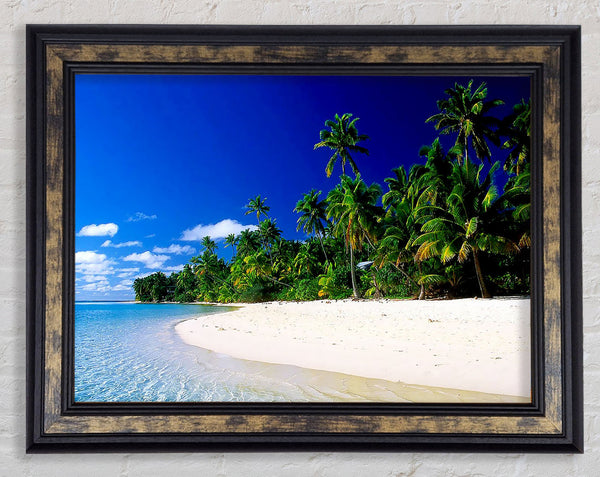 Paradise Island Getaway Framed Print