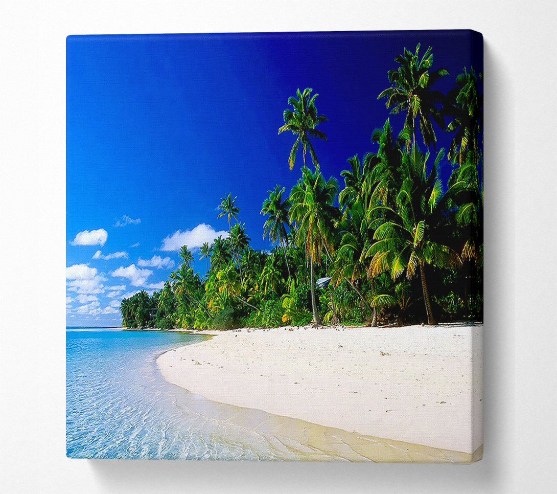  A Canvas Print of Paradise Island Getaway Canvas Print