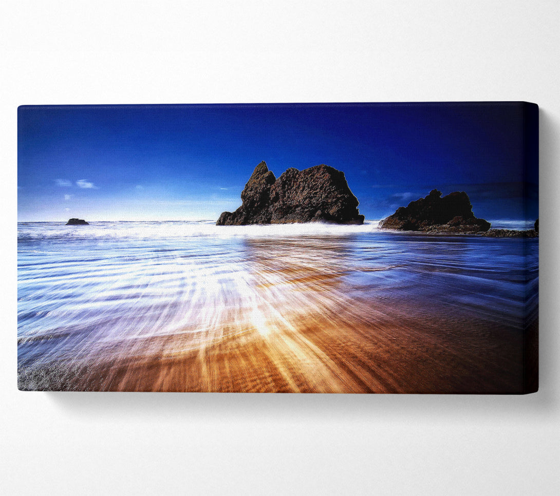 A Canvas Print of Retreating Wave Canvas Art