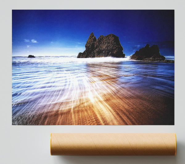Retreating Wave Poster