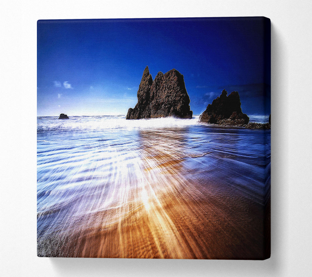  A Canvas Print of Retreating Wave Canvas Art