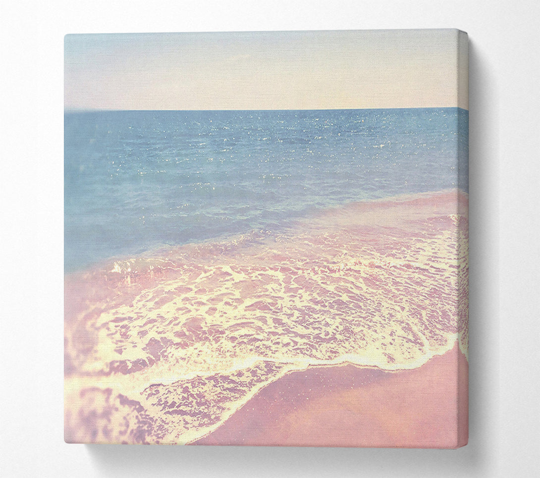  A Canvas Print of Retro Sparkle Beach Canvas Art