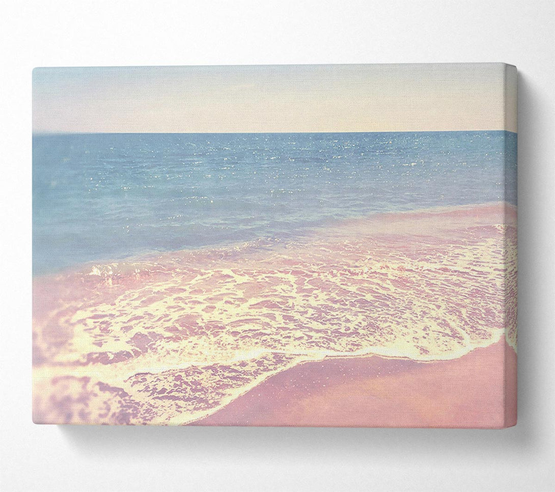  A Canvas Print of Retro Sparkle Beach Canvas Art