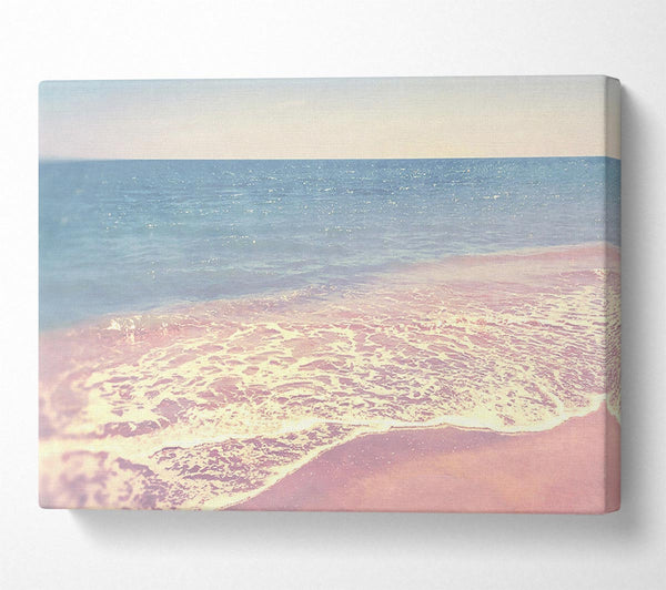  A Canvas Print of Retro Sparkle Beach Canvas Art