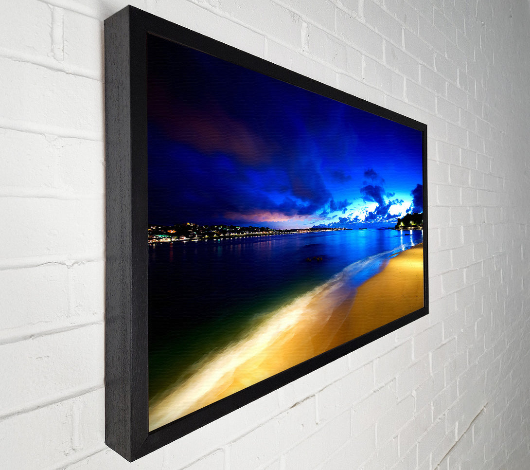  A Canvas Print of Saint Jean De Luz Beach Canvas Wall Art