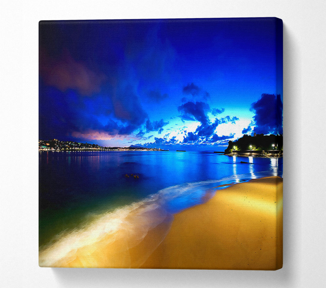  A Canvas Print of Saint Jean De Luz Beach Canvas Wall Art