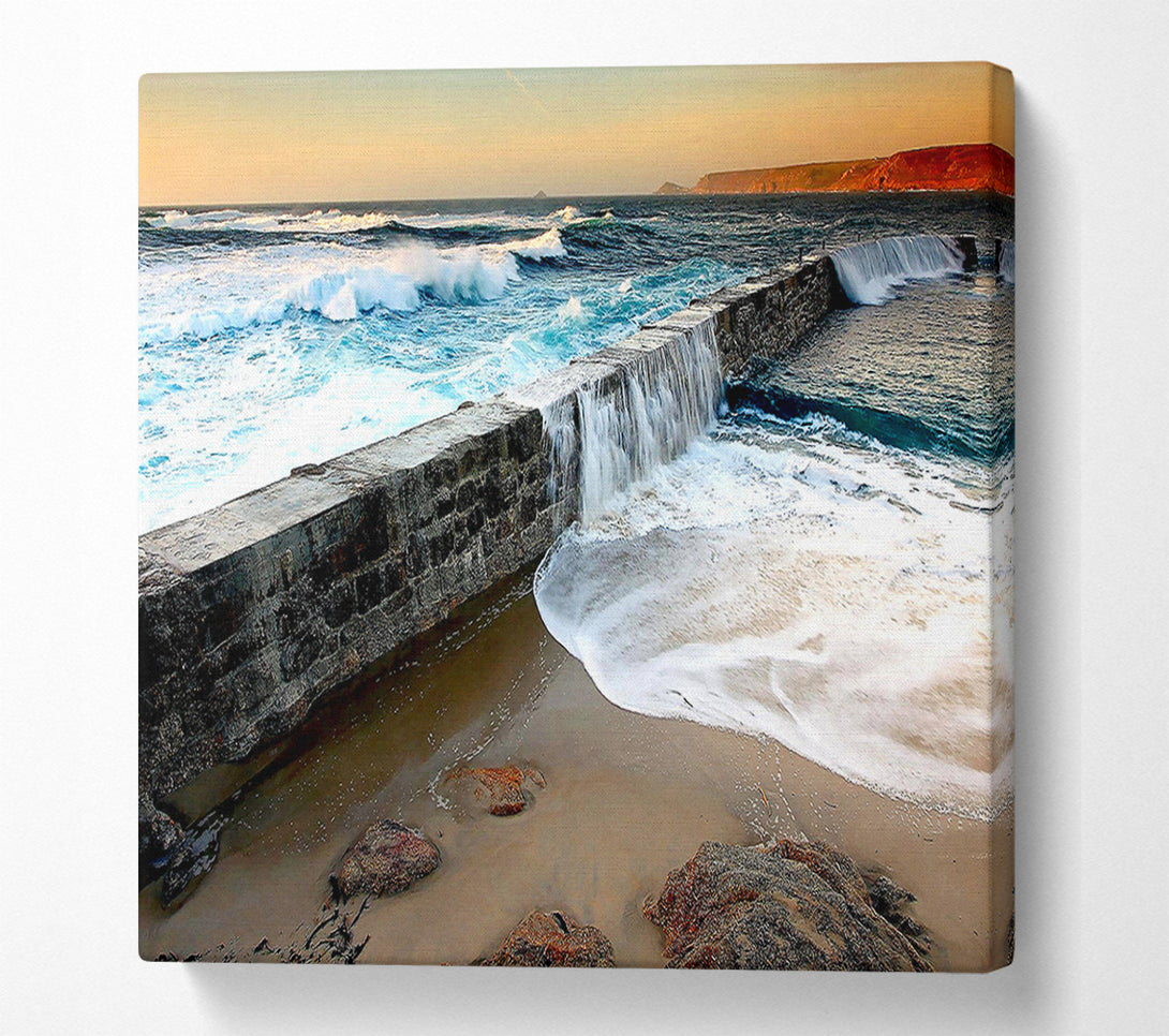  A Canvas Print of Sea Spill Canvas Wall Art