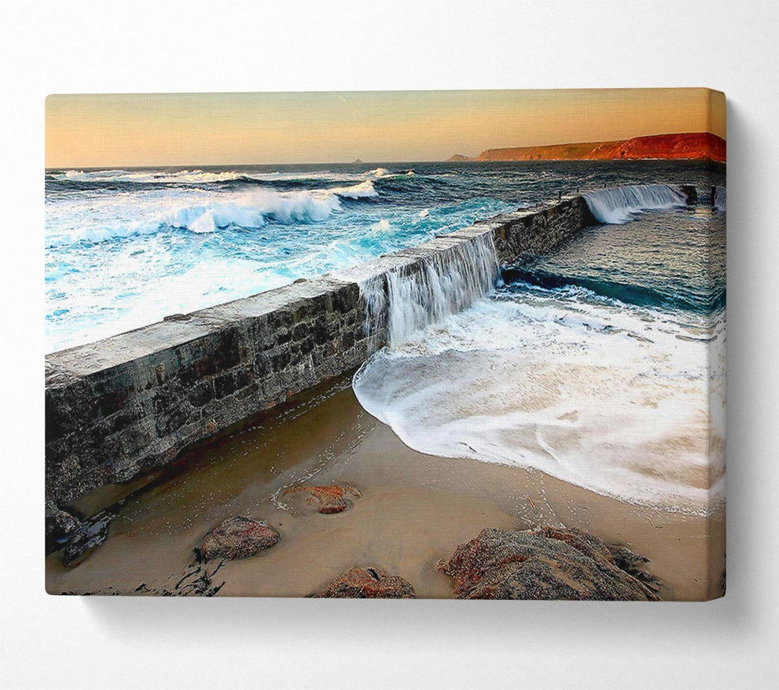  A Canvas Print of Sea Spill Canvas Wall Art
