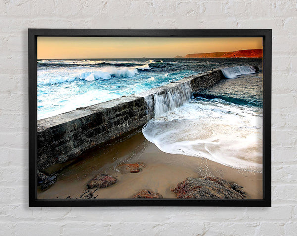 Sea Spill Framed Print