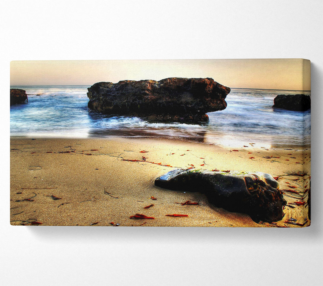  A Canvas Print of Sea Rocks Canvas Wall Art