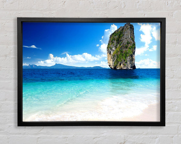 Sea Rock Thailand Framed Print