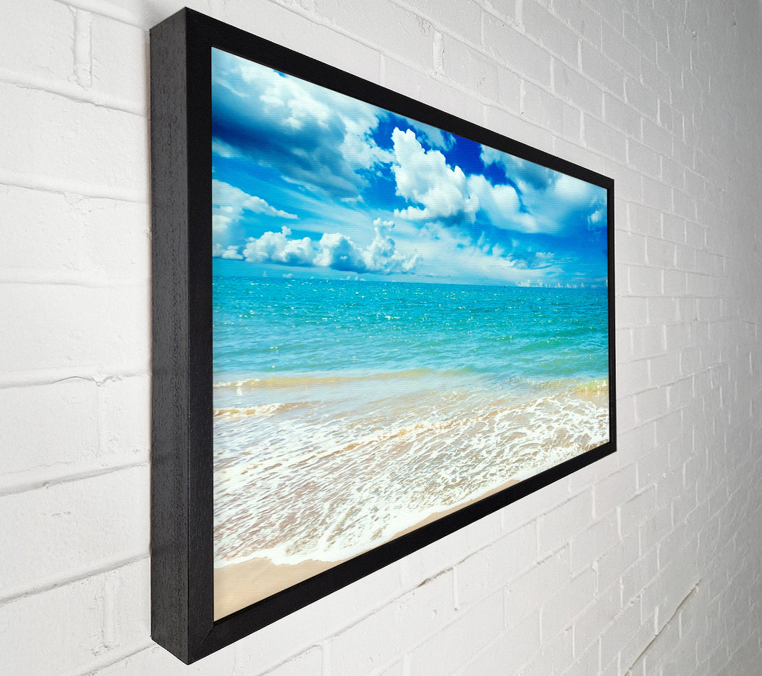  A Canvas Print of Stunning Turquoise Ocean Sparkle Canvas Art