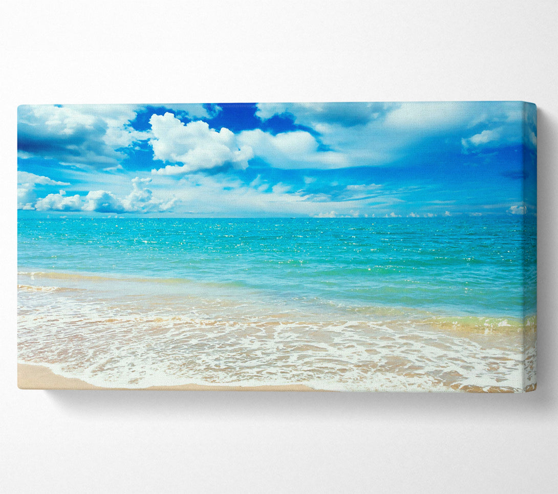  A Canvas Print of Stunning Turquoise Ocean Sparkle Canvas Art