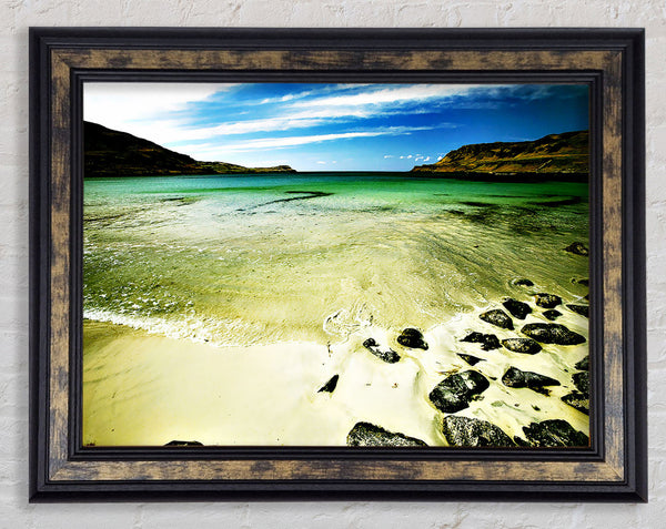 The Ocean Flow Bay Framed Print