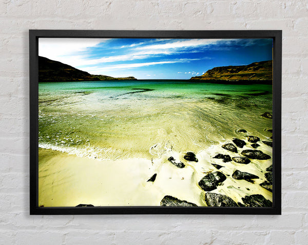 The Ocean Flow Bay Framed Print