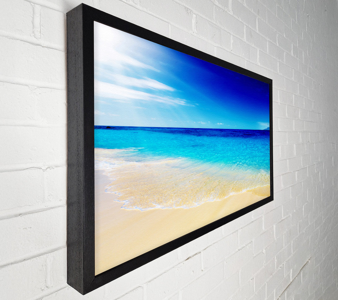  A Canvas Print of Turquoise Ocean Sun Blaze Canvas Wall Art