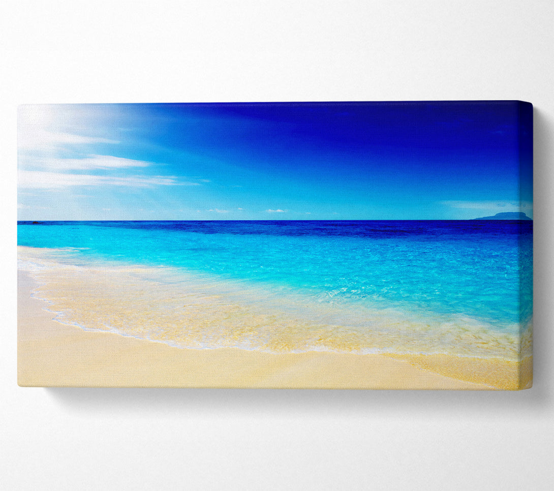  A Canvas Print of Turquoise Ocean Sun Blaze Canvas Wall Art