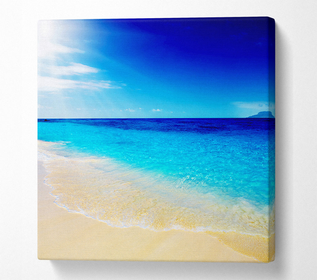  A Canvas Print of Turquoise Ocean Sun Blaze Canvas Wall Art