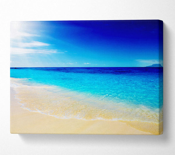  A Canvas Print of Turquoise Ocean Sun Blaze Canvas Wall Art