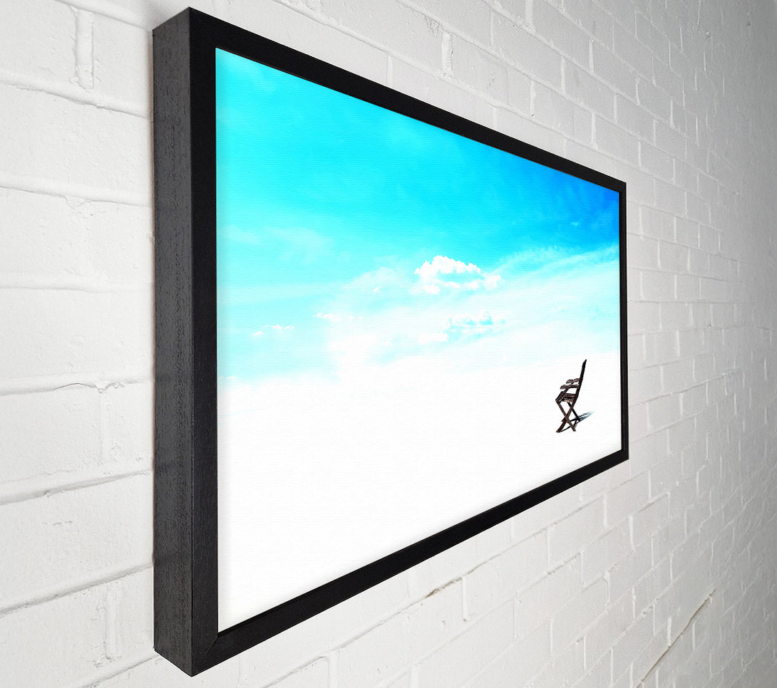  A Canvas Print of Stillness On The Beach Horizon Canvas Art