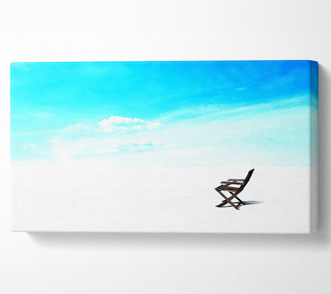  A Canvas Print of Stillness On The Beach Horizon Canvas Art
