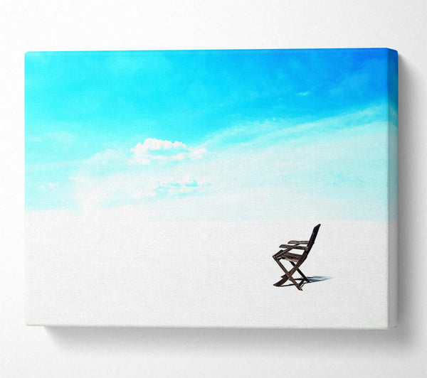  A Canvas Print of Stillness On The Beach Horizon Canvas Art