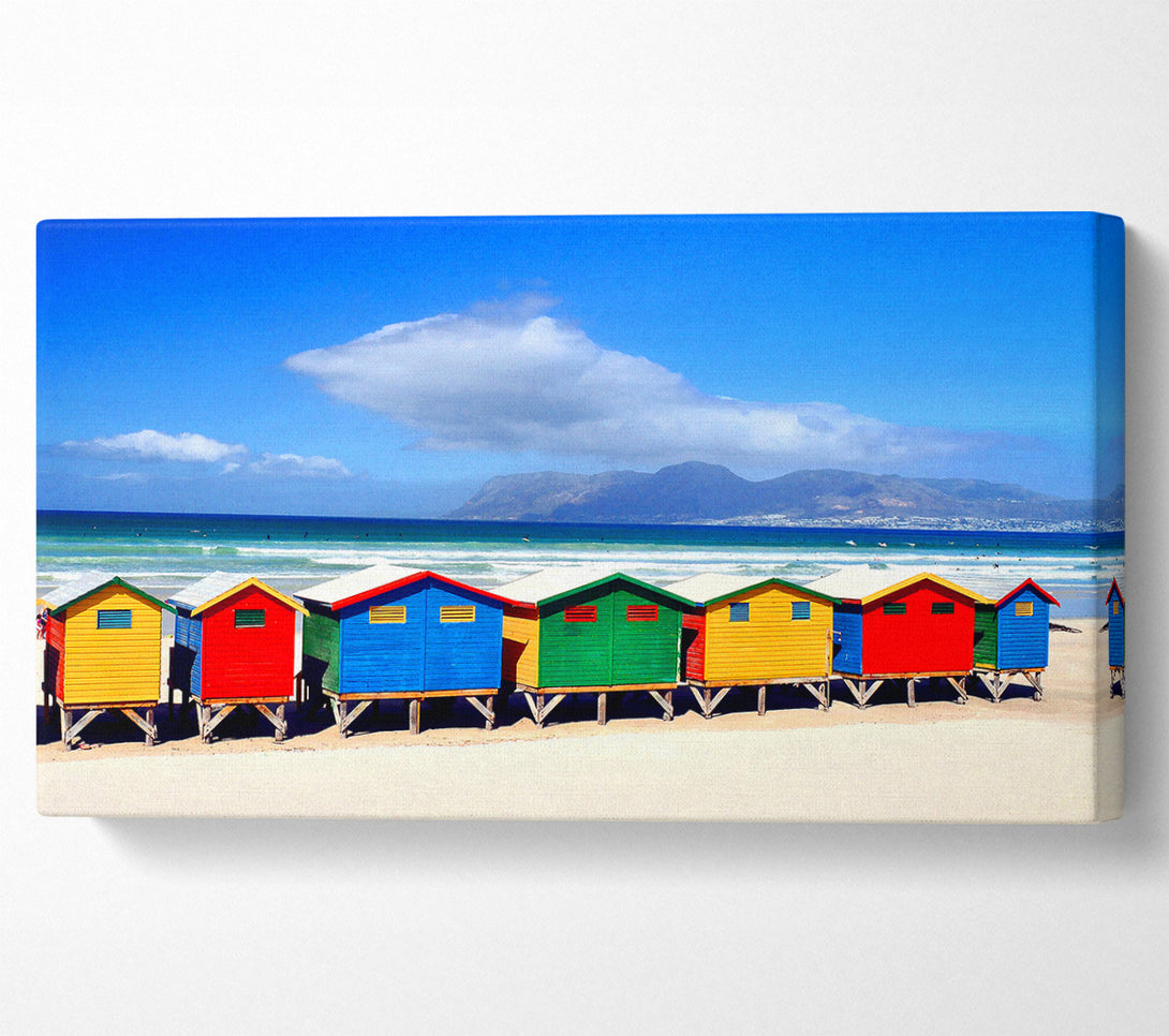  A Canvas Print of Beach Huts 2 Canvas Print