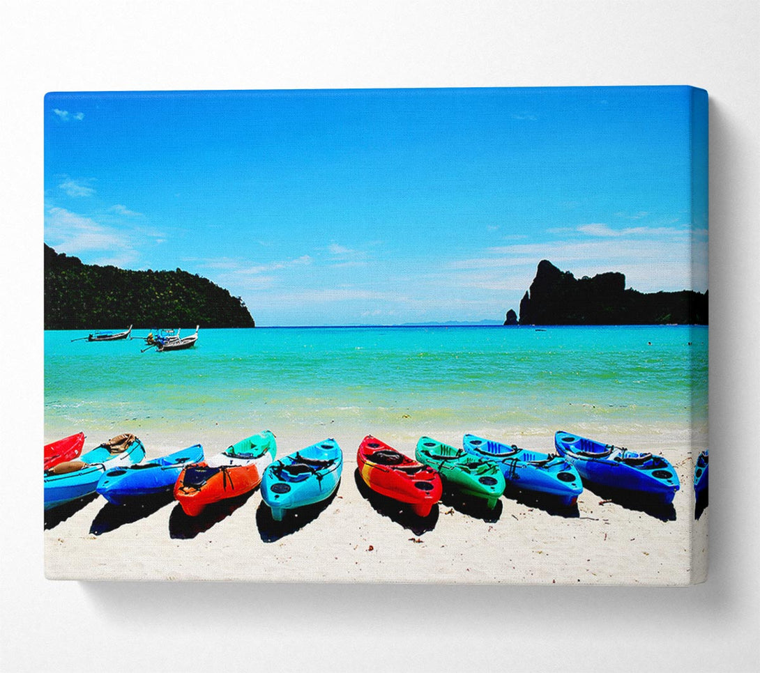  A Canvas Print of Boat Paradise Canvas Print