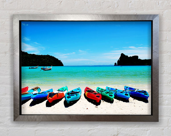 Boat Paradise Framed Print