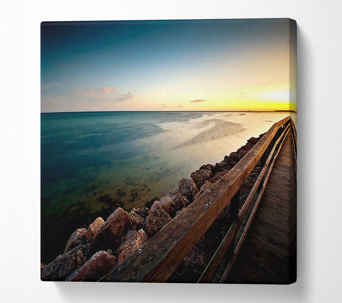  A Canvas Print of Clam Beach Canvas Wall Art