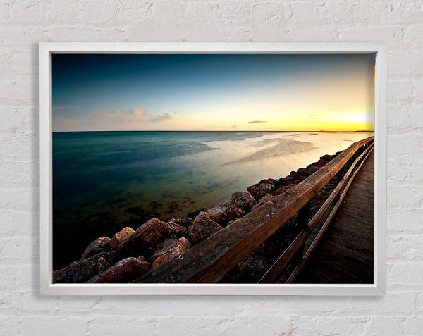 Clam Beach Framed Print