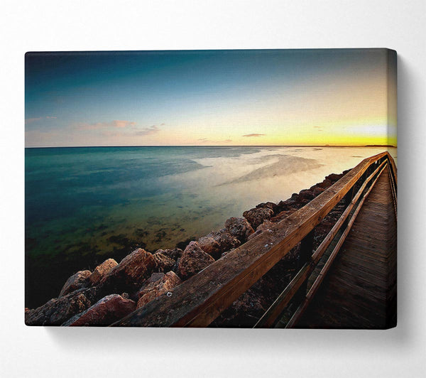  A Canvas Print of Clam Beach Canvas Wall Art
