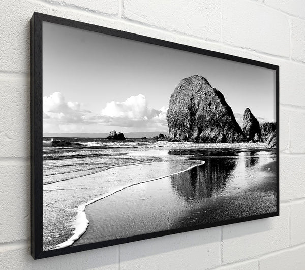 Magnificent Ocean Rocks B n W