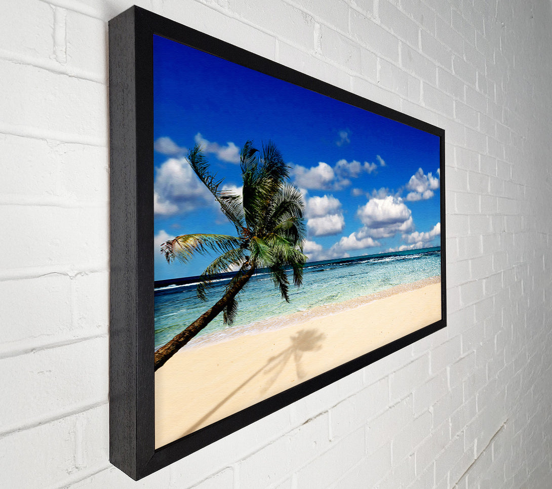  A Canvas Print of Palm Tree Island Paradise Canvas Art