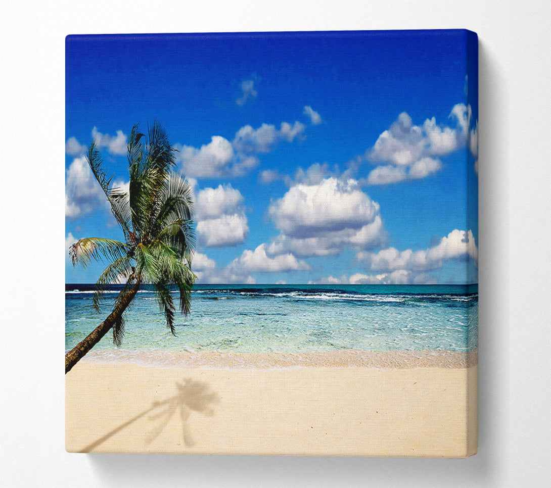  A Canvas Print of Palm Tree Island Paradise Canvas Art