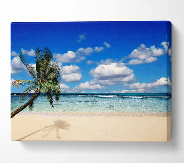  A Canvas Print of Palm Tree Island Paradise Canvas Art