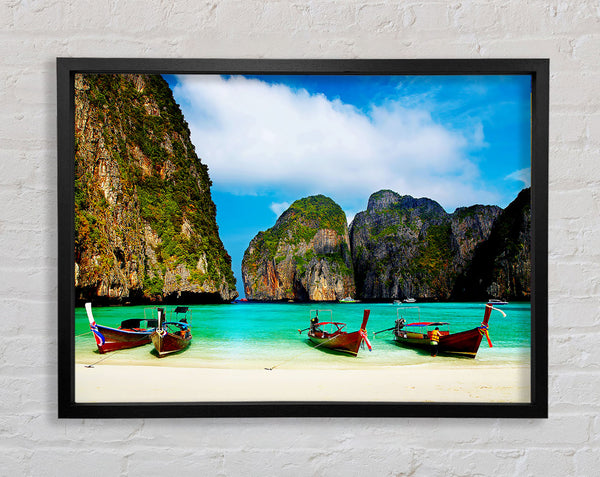 Paradise Island Monuments Framed Print