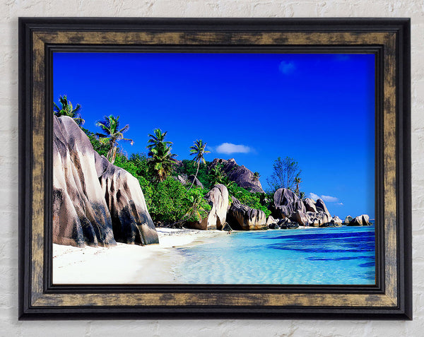 Paradise Island Rocks Framed Print