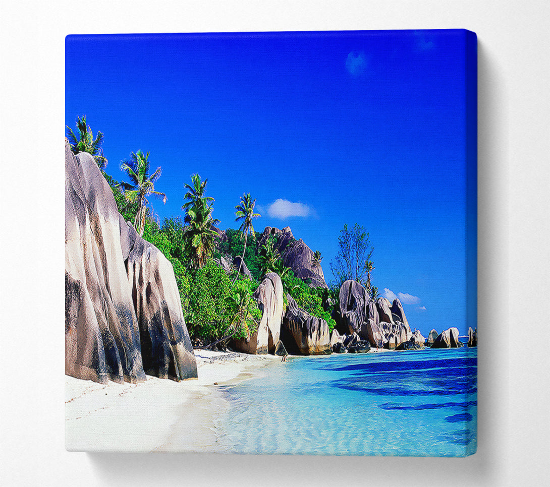  A Canvas Print of Paradise Island Rocks Canvas Art