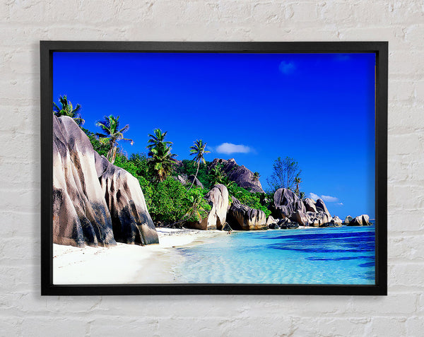 Paradise Island Rocks Framed Print