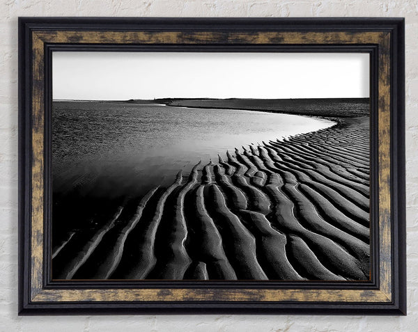 Ripples Of Sand Framed Print