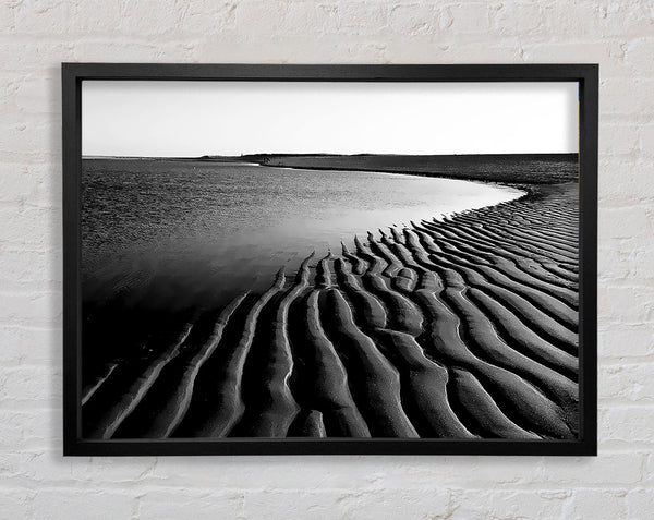 Ripples Of Sand Framed Print
