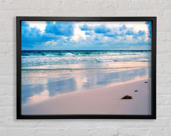 Surreal Ocean Shore Framed Print