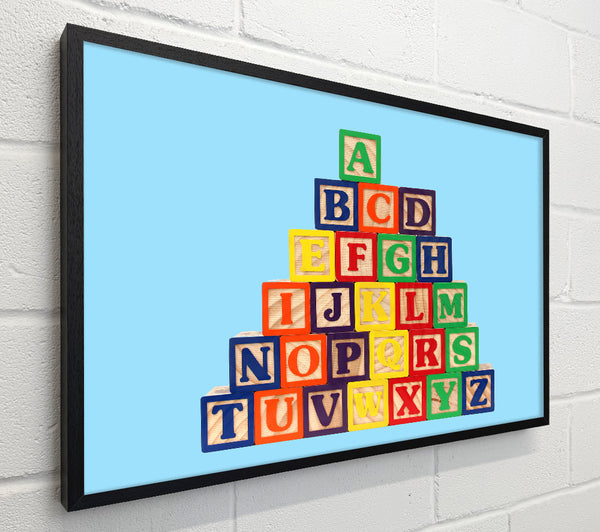 Alphabet Blocks Baby Blue