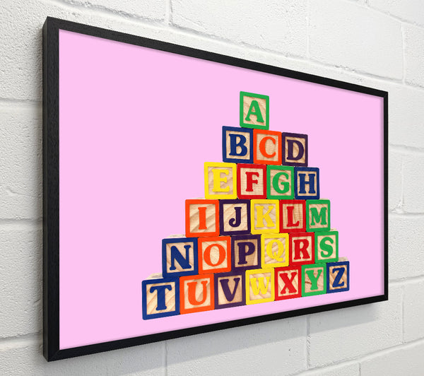 Alphabet Blocks Pink