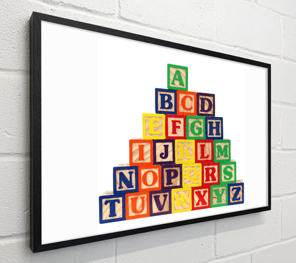 Alphabet Blocks White