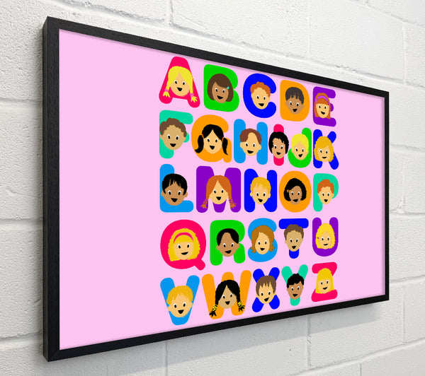 Alphabet Children Pink
