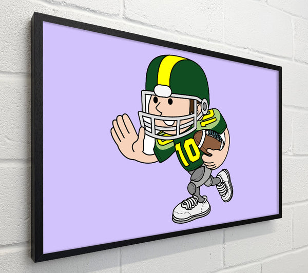 American Football Sport Player Lilac